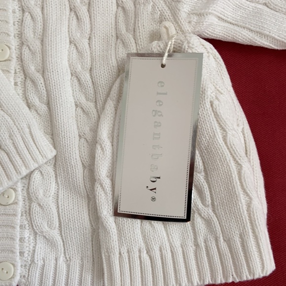 NWT White Baby sweater (size 12 mo) - Picture 4 of 4